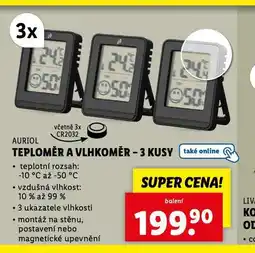 Lidl Teploměr a vlhkoměr nabídka