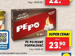 Lidl Pepo podpalovač pevný nabídka