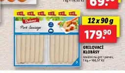 Lidl Grilovací klobása nabídka