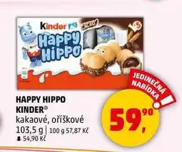 Penny Market Kinderr Happy Hippo kakaové, 103,5 g nabídka