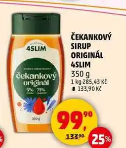 Penny Market ČEKANKOVÝ SIRUP ORIGINÁL 4SLIM, 350 g nabídka