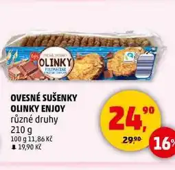 Penny Market OVESNÉ SUŠENKY OLINKY ENJOY různé druhy, 210 g nabídka