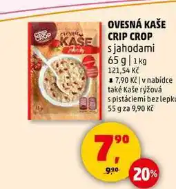 Penny Market OVESNÁ KAŠE CRIP CROP s jahodami, 65 g nabídka