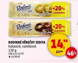 Penny Market RODINNÉ VĚNEČKY SEDITA kakaové, 120 g nabídka