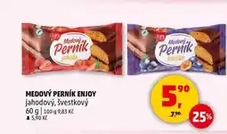 Penny Market MEDOVÝ PERNÍK ENJOY jahodový, švestkový, 60 g nabídka