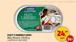 Penny Market FILETY Z MAKRELY LOSOS BBQ, Mexico, 170/85 g nabídka