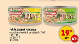 Penny Market TUŇÁK DRCENÝ MARINNA v rostlinném oleji, 185/135 g nabídka