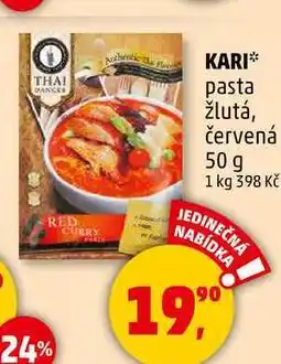 Penny Market KARI pasta žlutá, červená, 50 g nabídka