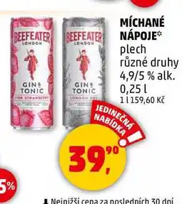 Penny Market MÍCHANÉ NÁPOJE plech různé druhy, 4,9/5 % alk., 0,25 l nabídka
