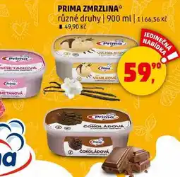 Penny Market PRIMA ZMRZLINA různé druhy, 900 ml nabídka