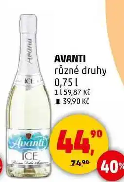 Penny Market AVANTI různé druhy ICE, 0,75 l nabídka