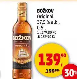 Penny Market BOŽKOV Originál 37,5% alk., 0,5 l nabídka