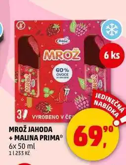 Penny Market MROŽ JAHODA + MALINA PRIMA, 6x 50 ml nabídka