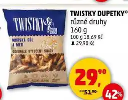 Penny Market TWISTKY DUPETKY různé druhy, 160 g nabídka