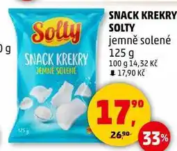 Penny Market SNACK KREKRY SOLTY jemně solené, 125 g nabídka