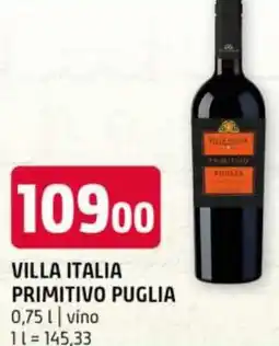 Terno VILLA ITALIA PRIMITIVO PUGLIA nabídka