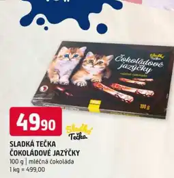 Terno SLADKÁ TEČKA ČOKOLÁDOVÉ JAZÝČKY nabídka