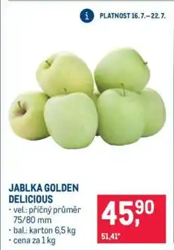 Makro Jablka Golden Delicious nabídka