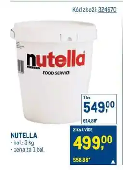 Makro Nutella nabídka