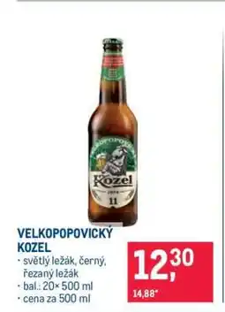Makro Velkopopovický Kozel nabídka