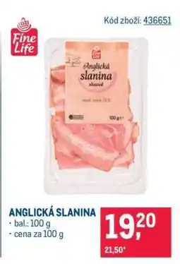 Makro Anglická slanina nabídka