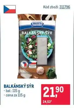 Makro Balkánský sýr nabídka