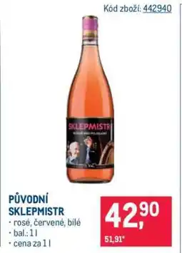 Makro Původní Sklepmistr nabídka