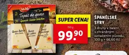 Lidl ŠPANĚLSKÉ SÝRY nabídka