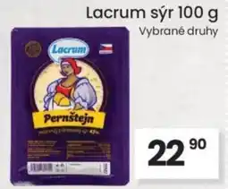 Kubík potraviny Lacrum sýr nabídka