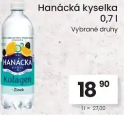 Kubík potraviny Hanácká kyselka nabídka