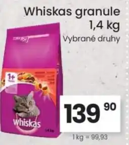 Kubík potraviny Whiskas granule nabídka