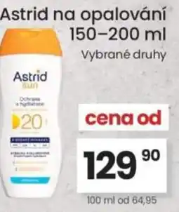 Kubík potraviny Astrid na opalování nabídka