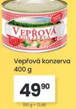 Kubík potraviny Vepřová konzerva nabídka