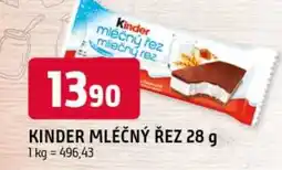 Trefa Kinder mléčný řez nabídka