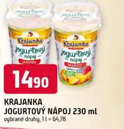 Trefa Krajanka jogurtový nápoj nabídka
