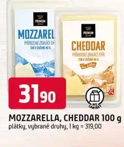 Trefa Mozzarella, cheddar nabídka