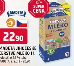 Trefa Madeta jihočeské čerstvé mléko nabídka
