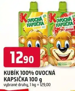Trefa Kubík 100% ovocná kapsička nabídka