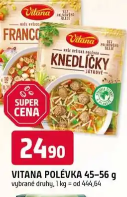 Trefa Vitana polévka nabídka