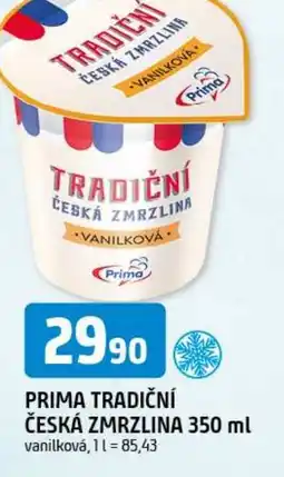 Trefa Prima tradiční česká zmrzlina nabídka