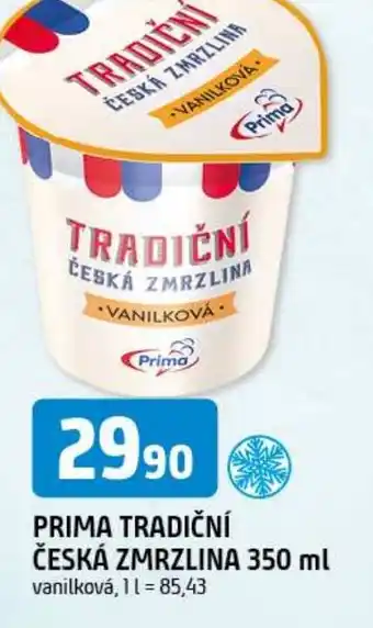 Trefa Prima tradiční česká zmrzlina nabídka