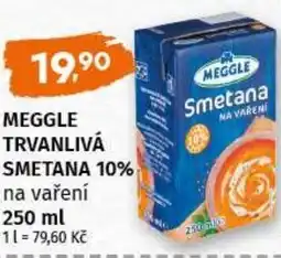 Trefa Meggle trvanlivá smetana 10% nabídka