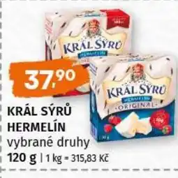 Trefa Král sýrů hermelín nabídka