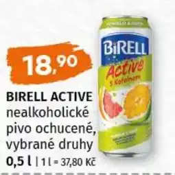 Trefa Birell active nealkoholické pivo ochucené nabídka