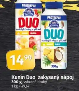 COOP TIP Kunín Duo zakysaný nápoj nabídka