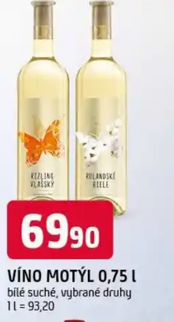 Trefa Víno motýl nabídka