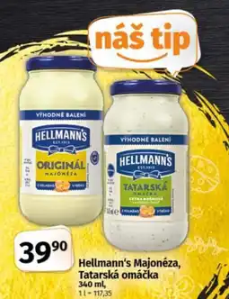 COOP TIP HELLMANN'S Majonéza, Tatarská omáčka nabídka