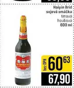 Jip Haiyin Brid sojová omáčka tmavá houbová 600 ml nabídka