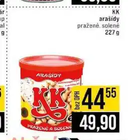Jip KK arašídy praženė, solené 227 g nabídka