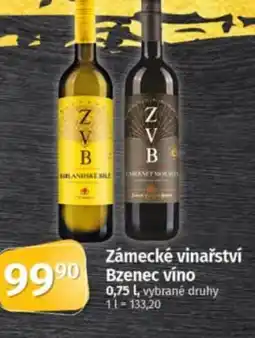COOP TIP Zámecké vinařství Bzenec vino nabídka